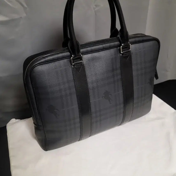 [BUNJANG] Burberry Check Pattern Briefcase/Tote Bag / 정품 버버리  체크 패턴 서류가방,토트백