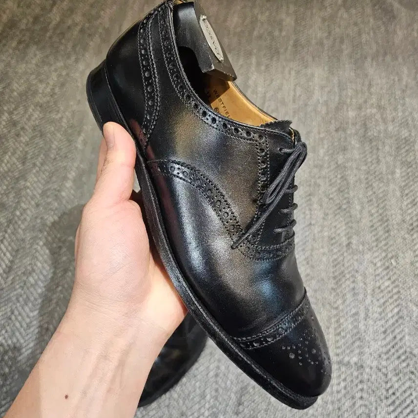 [BUNJANG] Crockett &amp; Jones Westfield Leather Half-Brogue Shoes UK 6.5 / 크로켓앤존스 웨스트필드 Uk6.5