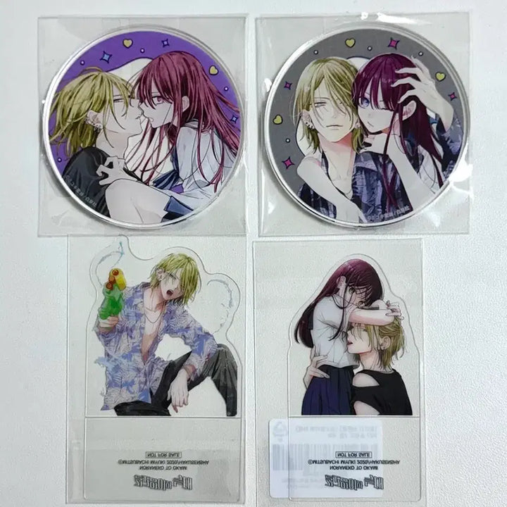 [BUNJANG] Gilgoyangiwa Neukdae Gratte Acrylic Coaster &amp; PET Stand / 길고양이와 늑대 그라떼 아크릴 코스터 PET 스탠드 순정만화 굿즈