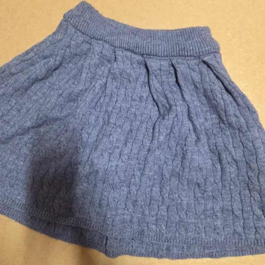 [BUNJANG] Knit Gray Midi Skirt / 새상품)꽈배기  도톰 니트 그레이 투피스