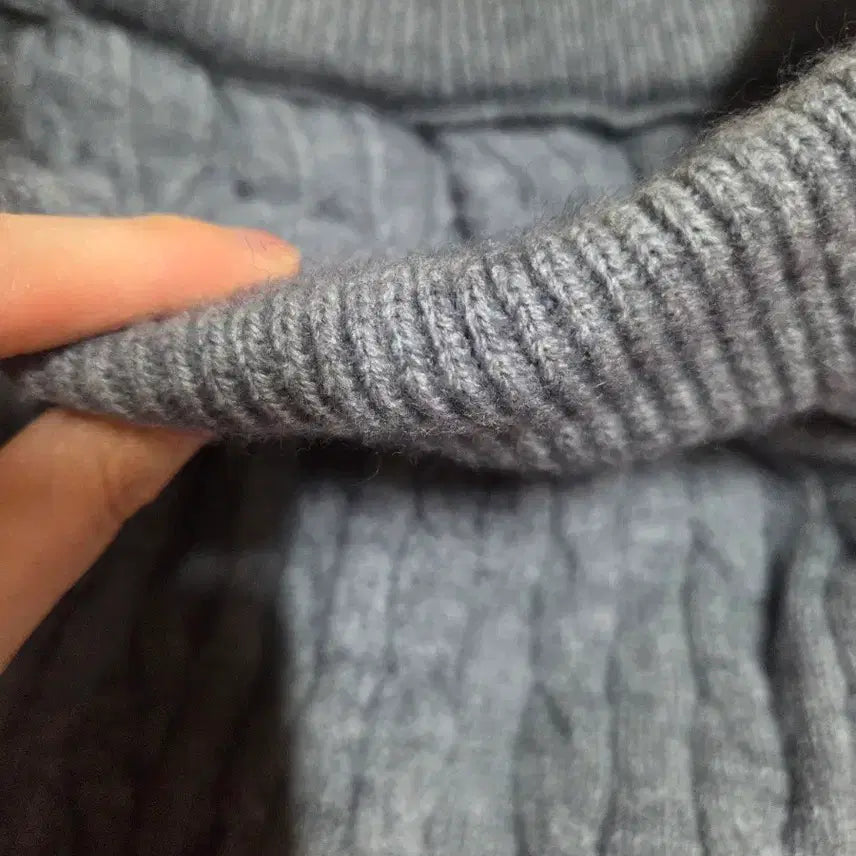 [BUNJANG] Knit Gray Midi Skirt / 새상품)꽈배기  도톰 니트 그레이 투피스
