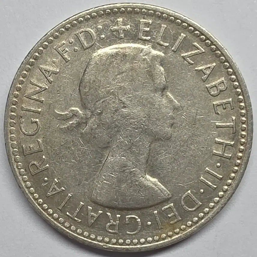 [BUNJANG] Australia 1961 Silver Shilling Coin / [은화] 호주 1961년 1실링 은화 주화 동전