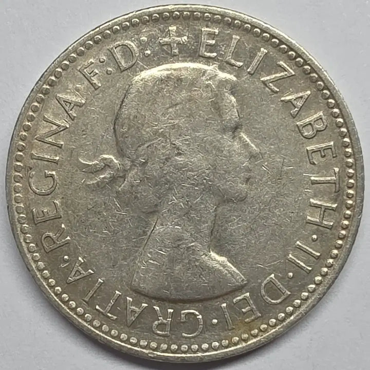 [BUNJANG] Australia 1961 Silver Shilling Coin / [은화] 호주 1961년 1실링 은화 주화 동전