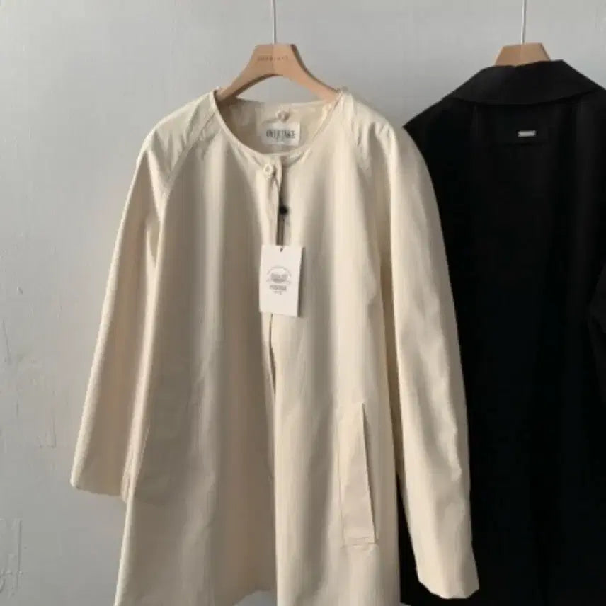 [BUNJANG] Detachable Collar Coat (Black) / 카라 탈부착 코트(블랙)