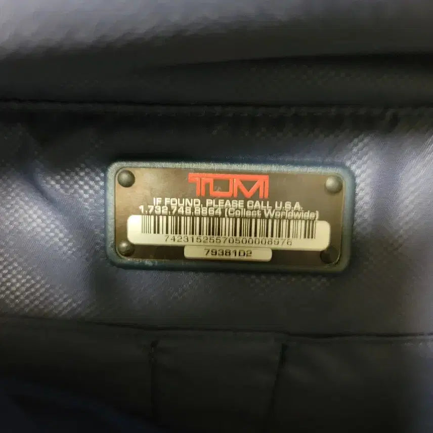 [BUNJANG] Tumi Leather Backpack Black 798381D2 / 투미 가죽 백팩 블랙 798381D2