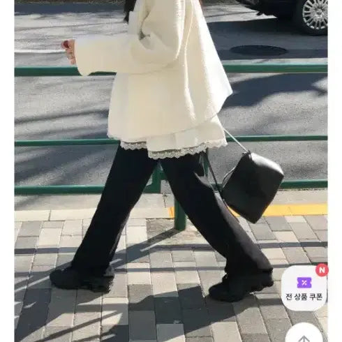 [BUNJANG] UnderB Ivory Tweed Jacket / 언더비 제작 아이보리 트위드 자켓