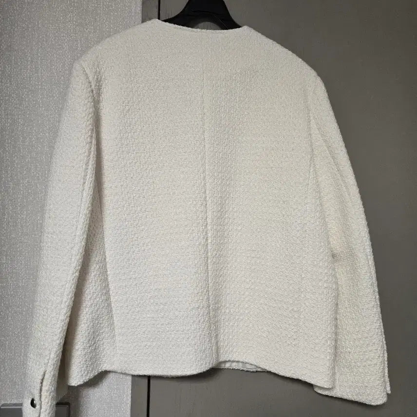 [BUNJANG] UnderB Ivory Tweed Jacket / 언더비 제작 아이보리 트위드 자켓