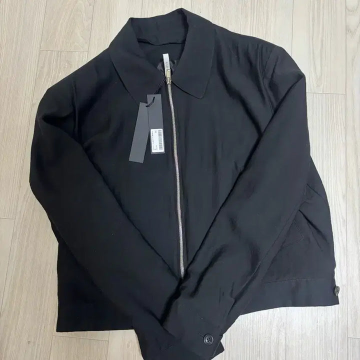 [BUNJANG] NOIRER Wool Silky Coach Blouson Black 52 / [NOIRER] 노이어 울 실키 코치 블루종 블랙 52