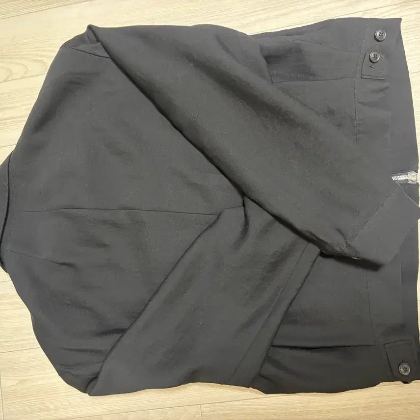 [BUNJANG] NOIRER Wool Silky Coach Blouson Black 52 / [NOIRER] 노이어 울 실키 코치 블루종 블랙 52
