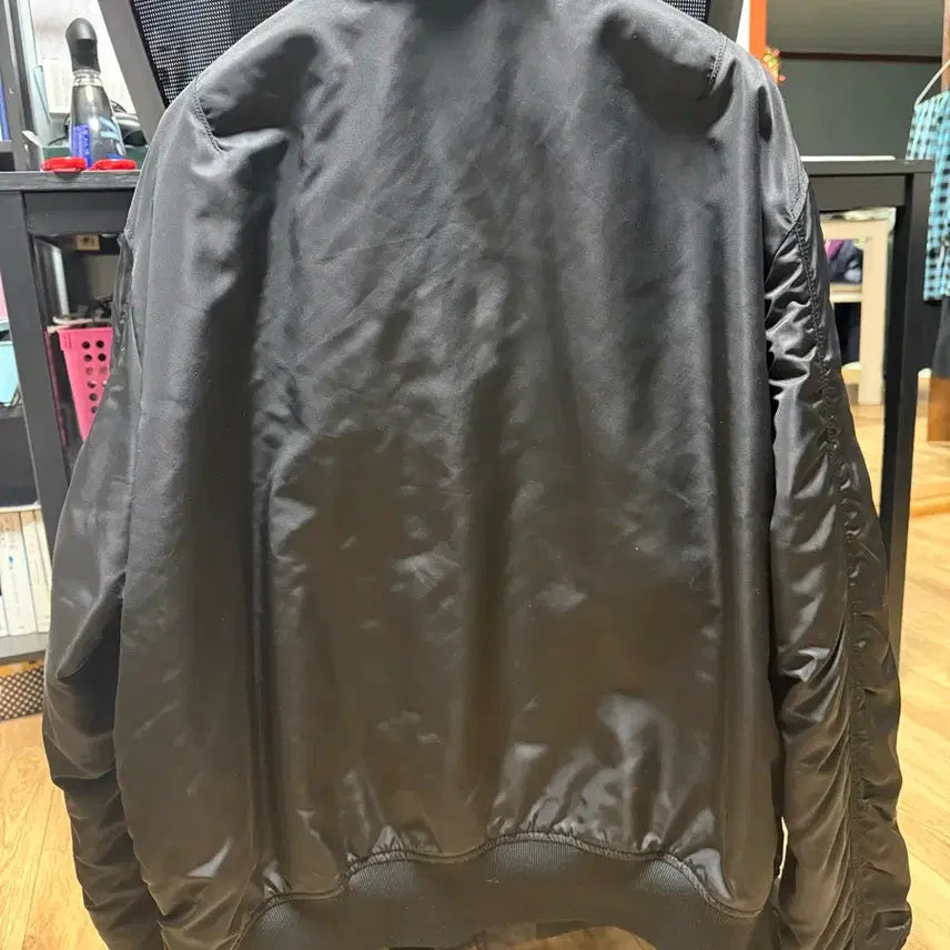[BUNJANG] Musinsa Standard Oversized Collared Bomber Jacket Black L / 무신사 스탠다드 오버 칼라드 보머 자켓 블랙 L