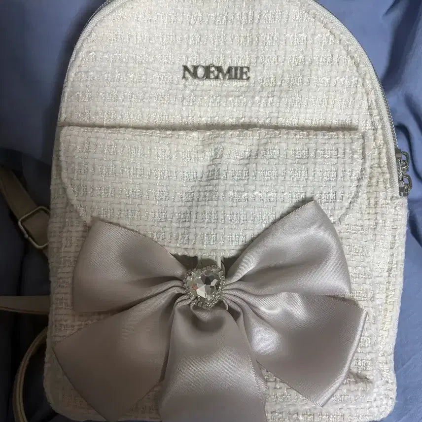 [BUNJANG] NOEMIE Backpack / 노에미 NOEMIE 트위드 리본 백팩
