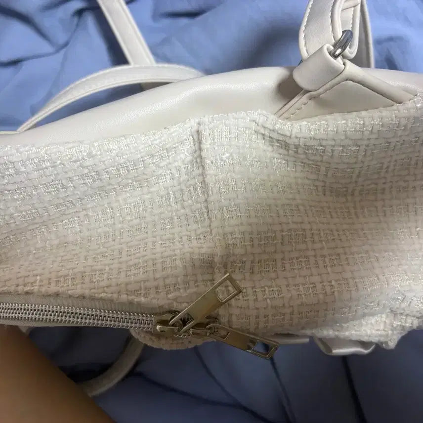 [BUNJANG] NOEMIE Backpack / 노에미 NOEMIE 트위드 리본 백팩