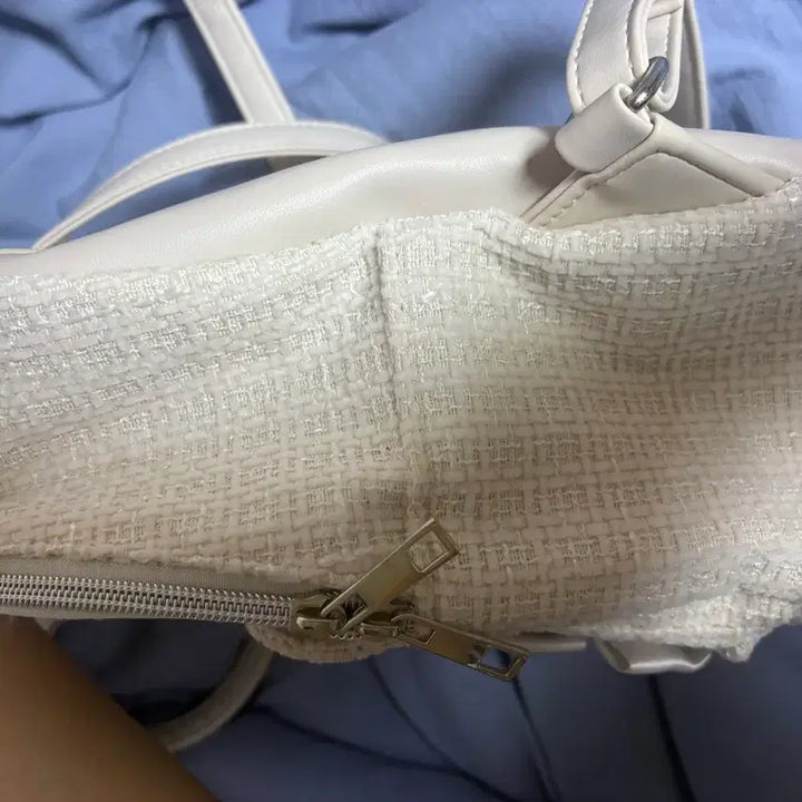 [BUNJANG] NOEMIE Backpack / 노에미 NOEMIE 트위드 리본 백팩