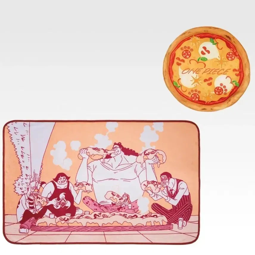 [BUNJANG] One Piece Egghead Pizza Case & Blanket / 원피스 제일복권 에그헤드 피자케이스 & 담요