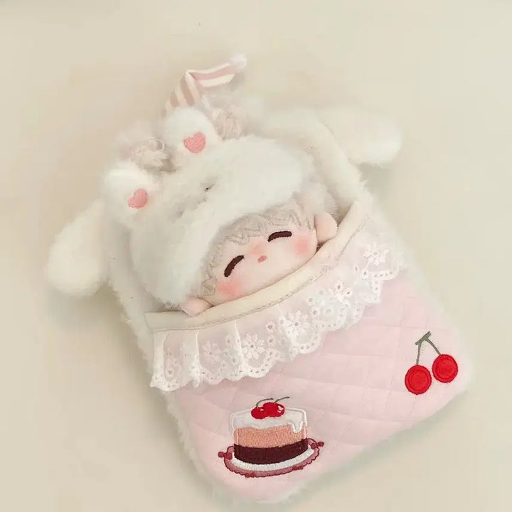 [BUNJANG] 10cm Doll Cake Blanket Set / 솜인형용 10cm 케이크 이불 2종 세트