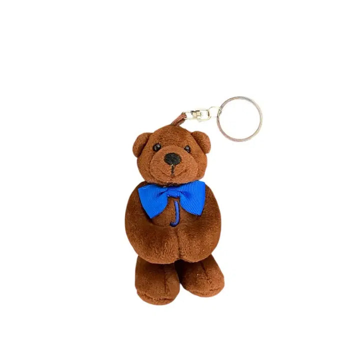[BUNJANG] Joahn Teddy Bear J Brown Bear Keyring / 조안 테디베어 이니셜J 브라운 인형 키링