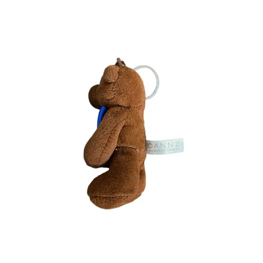 [BUNJANG] Joahn Teddy Bear J Brown Bear Keyring / 조안 테디베어 이니셜J 브라운 인형 키링