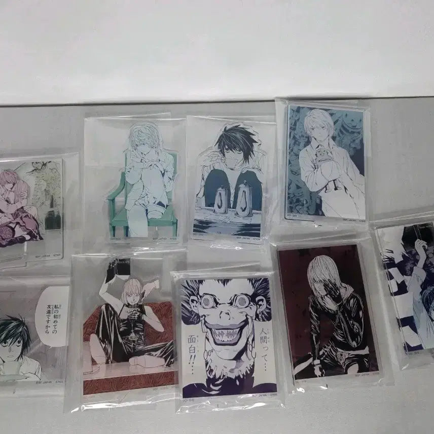 [BUNJANG] Death Note Acrylic Stand 9-Piece Bundle Set / 미개봉) 데스노트 쿠지 G상 아크릴 9종 일괄