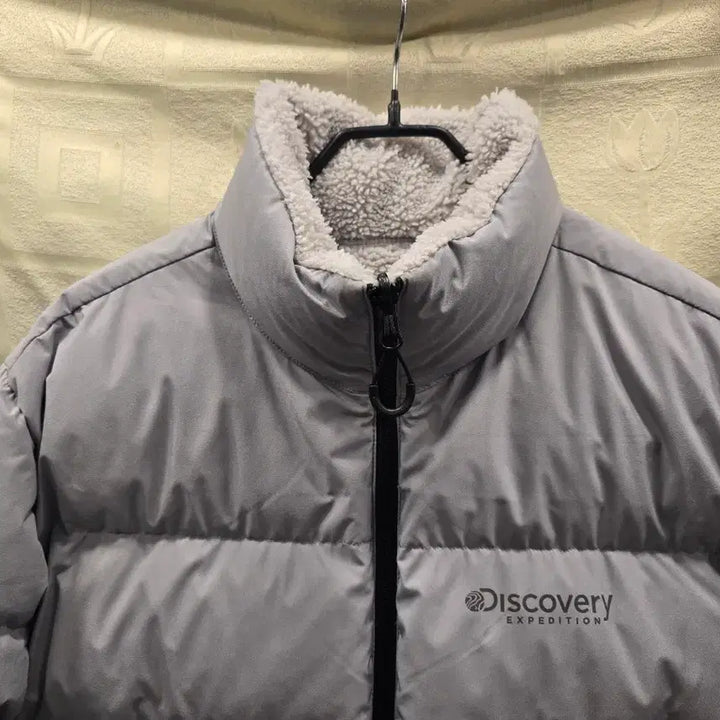 [BUNJANG] Discovery Reversible Goose Down Padded Jacket Gray 95 / 디스커버리 양면 구스다운 패딩 95 회색