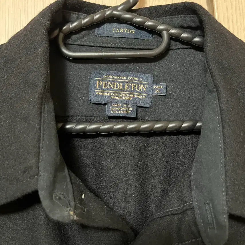 [BUNJANG] Pendleton Black Button-Down Western Wool Shirt XL / 펜들턴 블랙 버튼다운 웨스턴 울 셔츠 XL