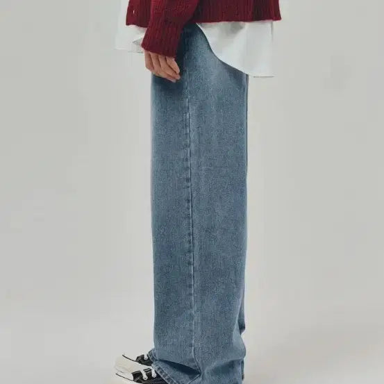 [BUNJANG] Reply Perky Wide Denim Jeans / 리플라이퍼키 와이드 데님 청바지