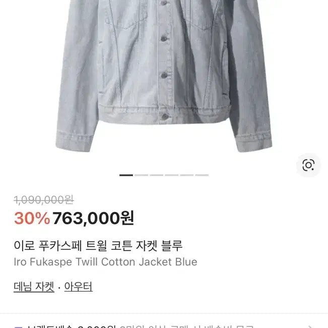 [BUNJANG] IRO Pattern Denim Wash Jacket M / 이로 IRO 패턴 데님 워싱 자켓 M