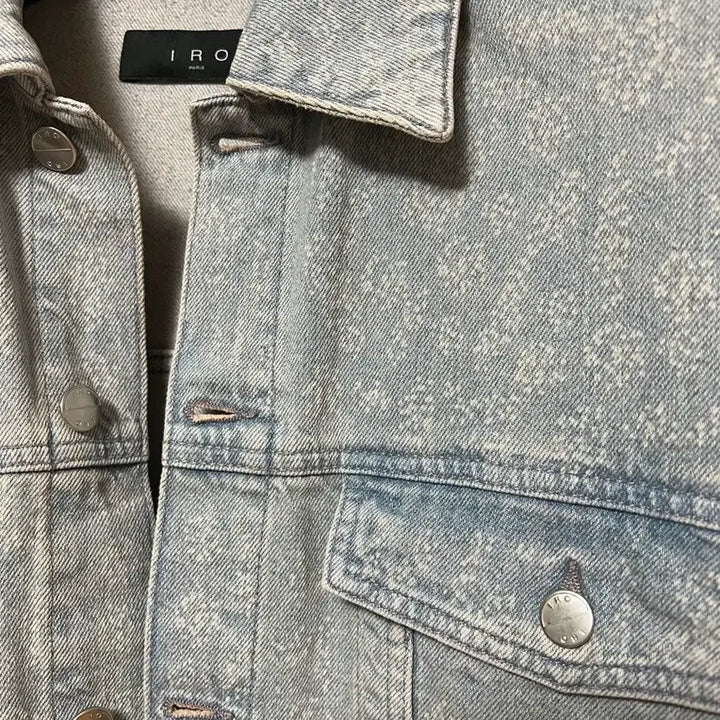 [BUNJANG] IRO Pattern Denim Wash Jacket M / 이로 IRO 패턴 데님 워싱 자켓 M