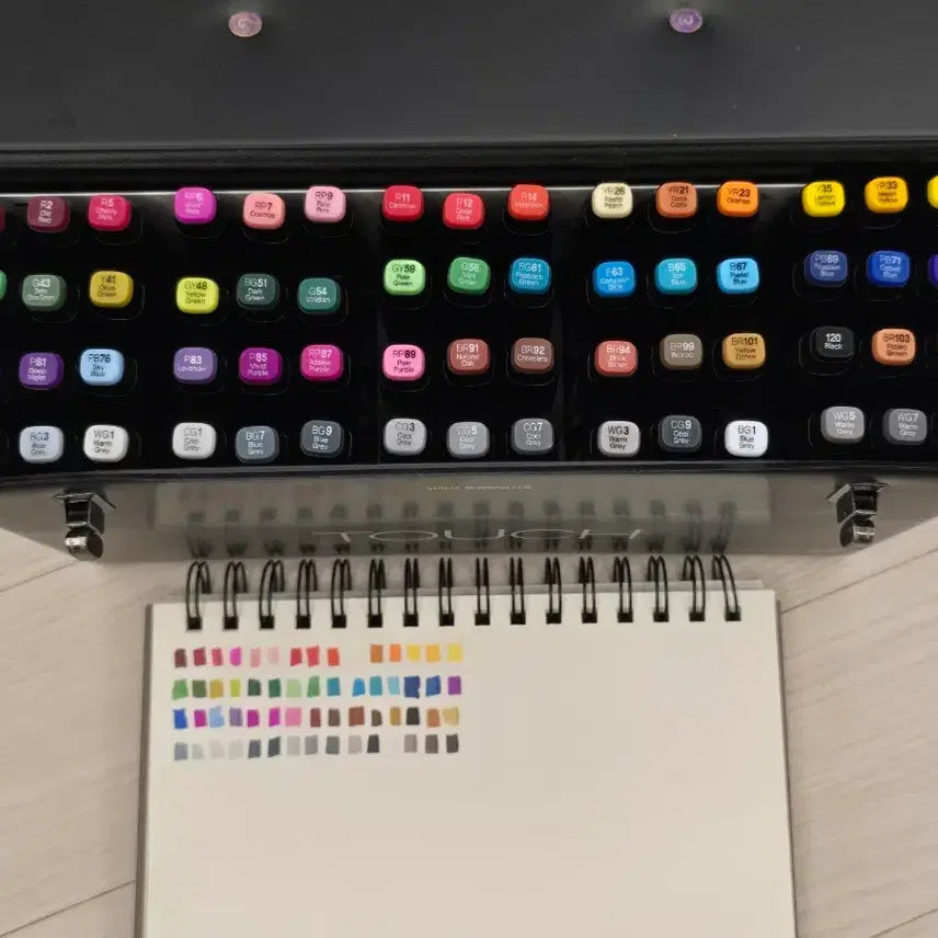 [BUNJANG] ShinHan Touch Marker A Set (60 Colors) / 신한 터치 마카 A세트 60색