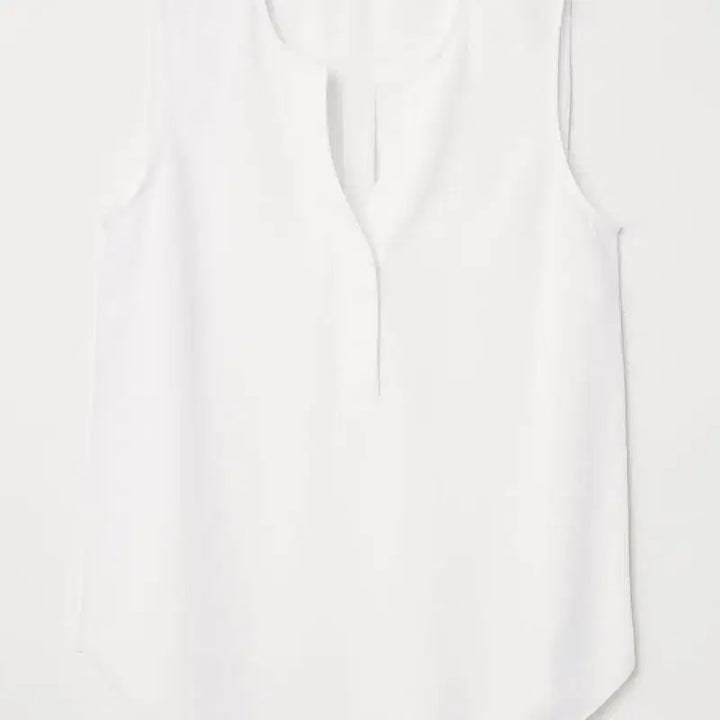 [BUNJANG] H&amp;M Sleeveless White Blouse / h&amp;m 민소매 화이트 블라우스