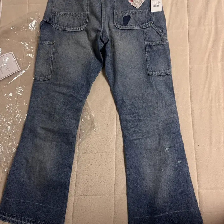 [BUNJANG] Saint Michael Double Knee Flare Denim / 세인트미카엘 더블니 플레어 데님