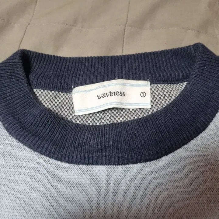 [BUNJANG] Wavy ness Jacquard Half Knit One Size / 웨이비니스 웨이비우드 자카드 하프 니트 1 사이즈