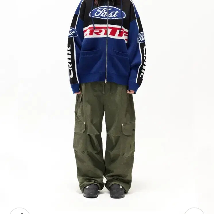 [BUNJANG] Critic Racing Zip-up High Neck Cardigan / 크리틱 레이싱 집업 하이넥 가디건