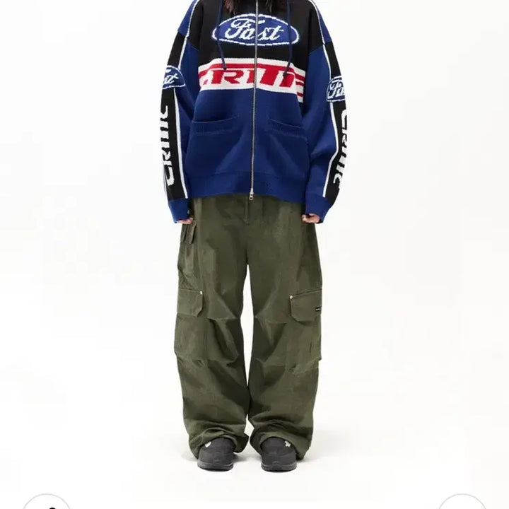[BUNJANG] Critic Racing Zip-up High Neck Cardigan / 크리틱 레이싱 집업 하이넥 가디건