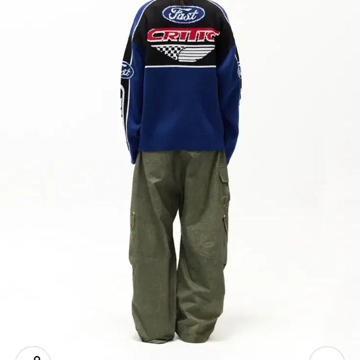 [BUNJANG] Critic Racing Zip-up High Neck Cardigan / 크리틱 레이싱 집업 하이넥 가디건