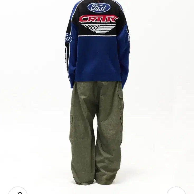 [BUNJANG] Critic Racing Zip-up High Neck Cardigan / 크리틱 레이싱 집업 하이넥 가디건