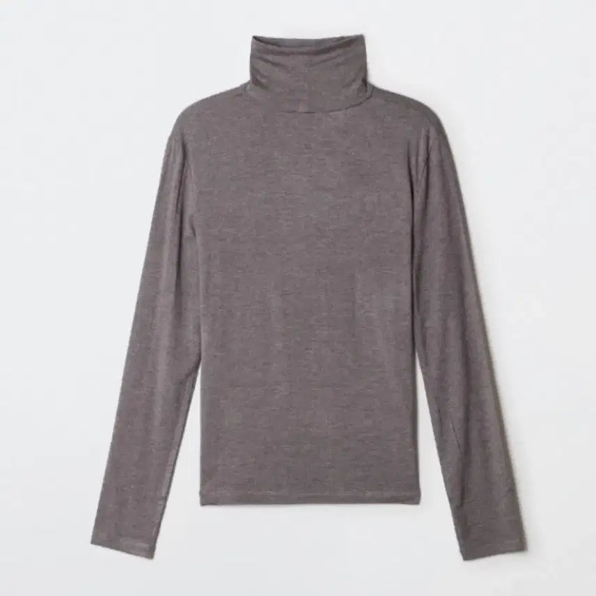 [BUNJANG] Spao Turtleneck Long Sleeve T-shirt Brown / 스파오 터틀넥 긴팔티 브라운