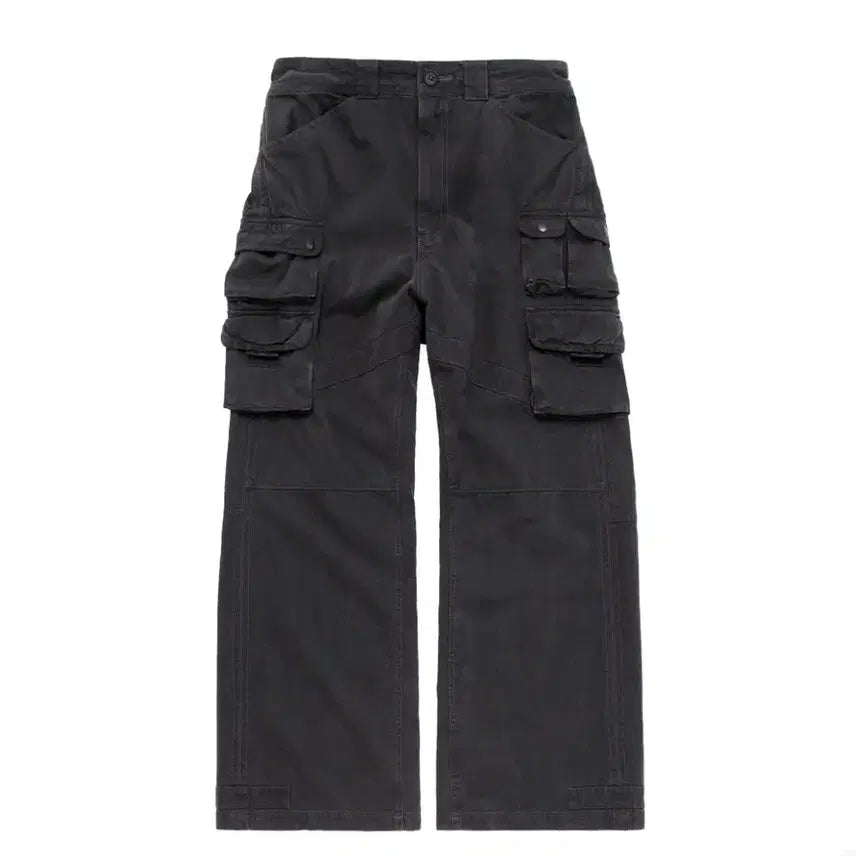 [BUNJANG] Polytelu Vintage Cargo Pants Charcoal / [4] 폴리테루 빈티지 멀티 카고 팬츠 차콜