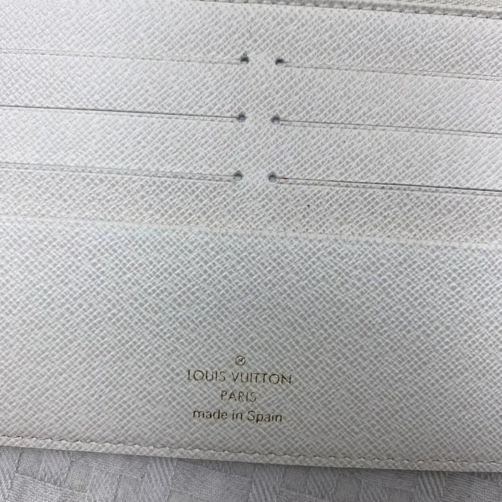 [BUNJANG] Louis Vuitton Monogram White Long Wallet / 급처 루이비통 모노그램 화이트 지퍼 장지갑,