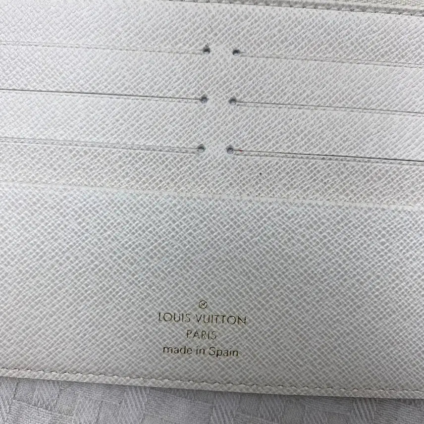 [BUNJANG] Louis Vuitton Monogram White Long Wallet / 급처 루이비통 모노그램 화이트 지퍼 장지갑,