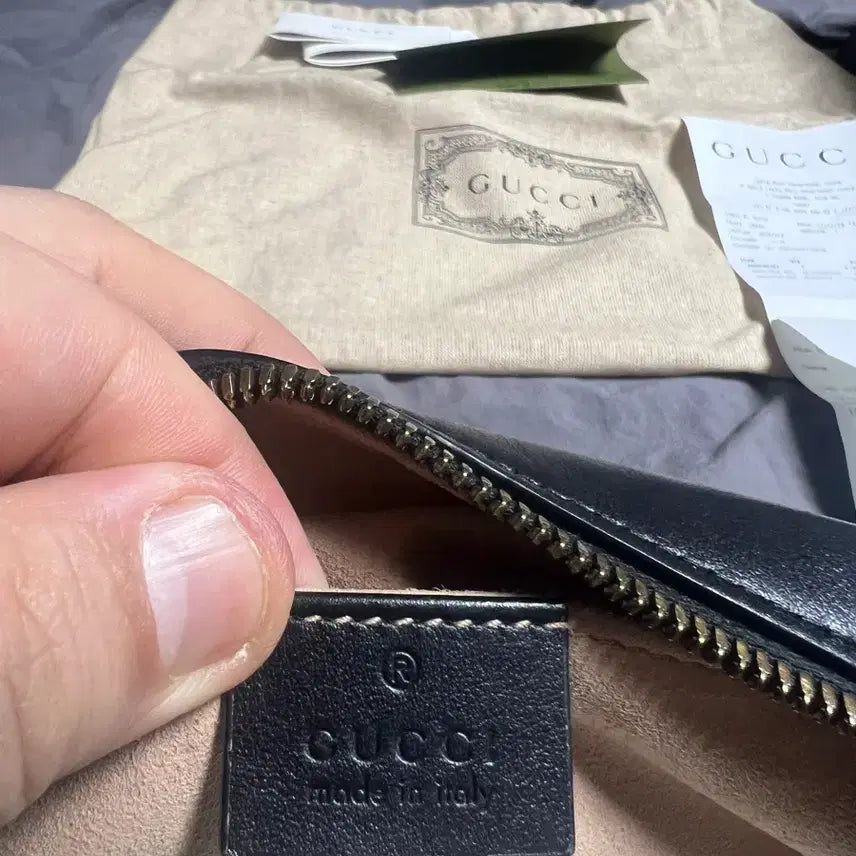 [BUNJANG] Gucci GG Marmont Small Matelassé Camera Bag / 구찌 GG 마몽 스몰 마틀라세 카메라백 블랙 / 풀구성