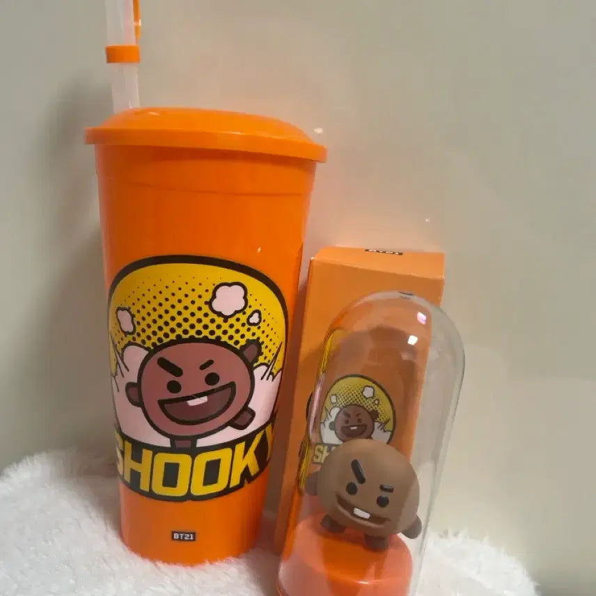 [BUNJANG] BT21 Shooky CGV Cup + Mood Light Bundle Set / 방탄소년단 bt21 슈키 cgv 컵+무드등 일괄 판매합니다!
