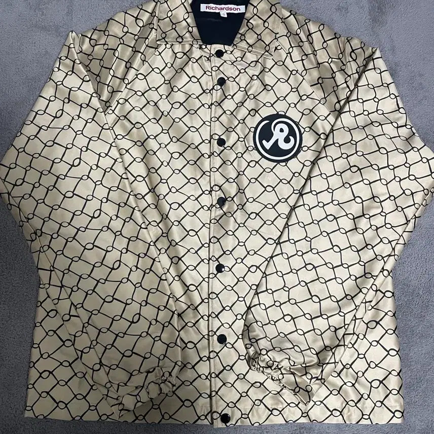 [BUNJANG] Richardson Chain Pattern Coach Jacket (S) / 리차드슨 체인 패턴 코치자켓 s