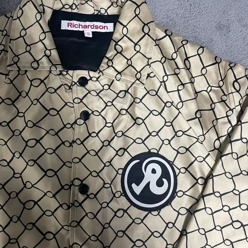 [BUNJANG] Richardson Chain Pattern Coach Jacket (S) / 리차드슨 체인 패턴 코치자켓 s