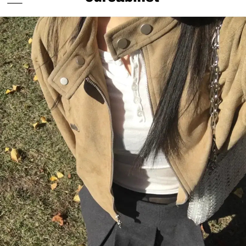 [BUNJANG] Our Cabinet Favorite Suede Jacket Coat / 아워캐비넷 favorite suede jacket 스웨이드 자켓 코트