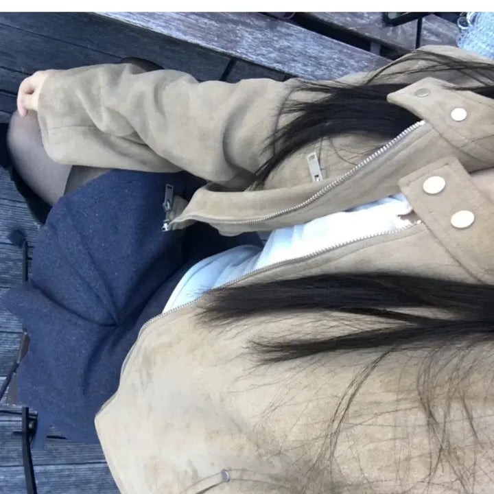 [BUNJANG] Our Cabinet Favorite Suede Jacket Coat / 아워캐비넷 favorite suede jacket 스웨이드 자켓 코트