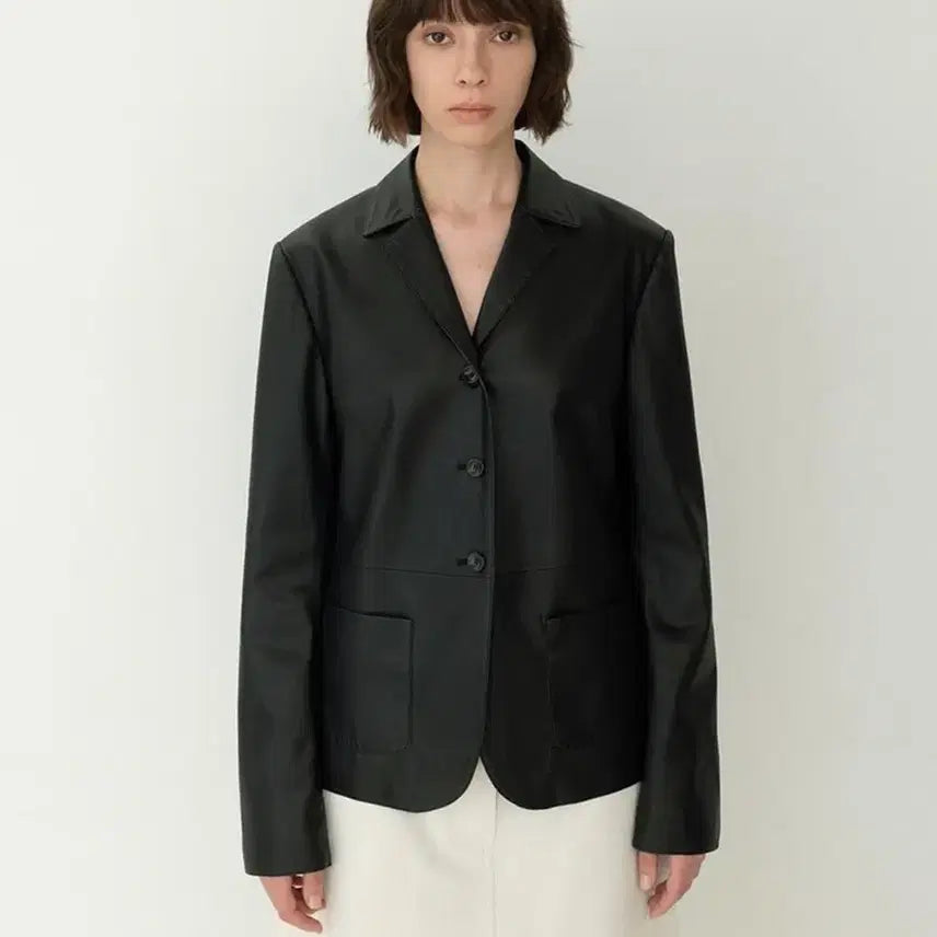 [BUNJANG] VARTIST Camille Leather Jacket / 바티스트 까미유 가죽 자켓 vartist camille jacket