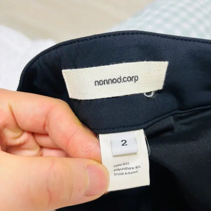 [SOLD OUT] NONNOD 논노드 플렉시블 팬츠 블랙 사이즈 2