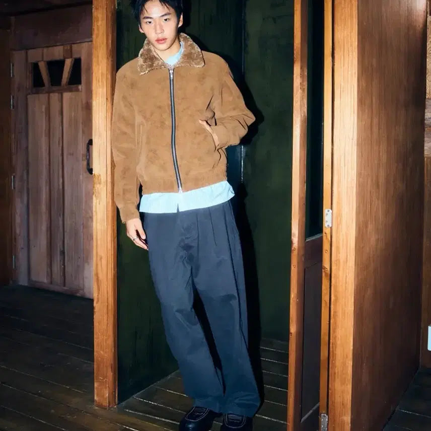 [BUNJANG] Dopejason High Neck Mutton Jacket Camel L / 도프제이슨 하이넥 무톤 자켓 카멜 L