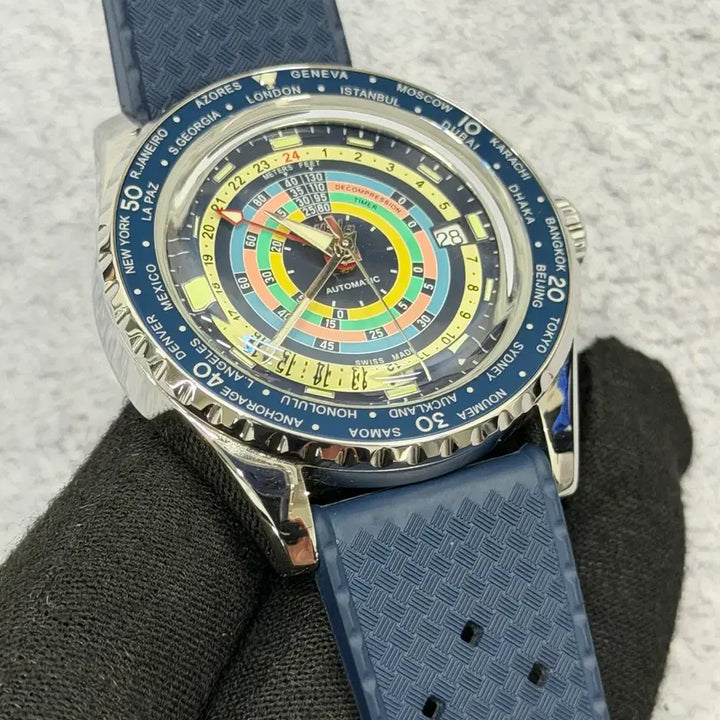 [BUNJANG] Mido Ocean Star Decompression Worldtimer Watch / 미도 오션스타 디컴프레션 월드타이머 시계 판매합니다.