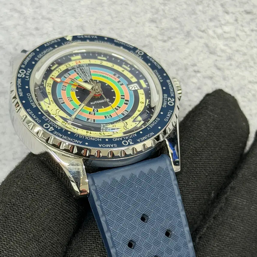 [BUNJANG] Mido Ocean Star Decompression Worldtimer Watch / 미도 오션스타 디컴프레션 월드타이머 시계 판매합니다.